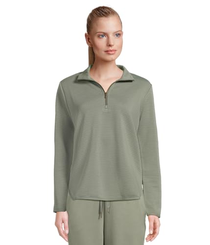 ウェア sk0123 Skechers GoWalk 1/4 Zip Soft Knit Jacket, Agave Green, X-Small at